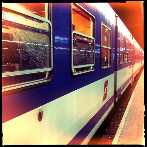 Train puking