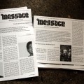 Ab und an auch gedruckt zu haben: The Message-Folder mit Interviews von Crack Ignaz und Weekend